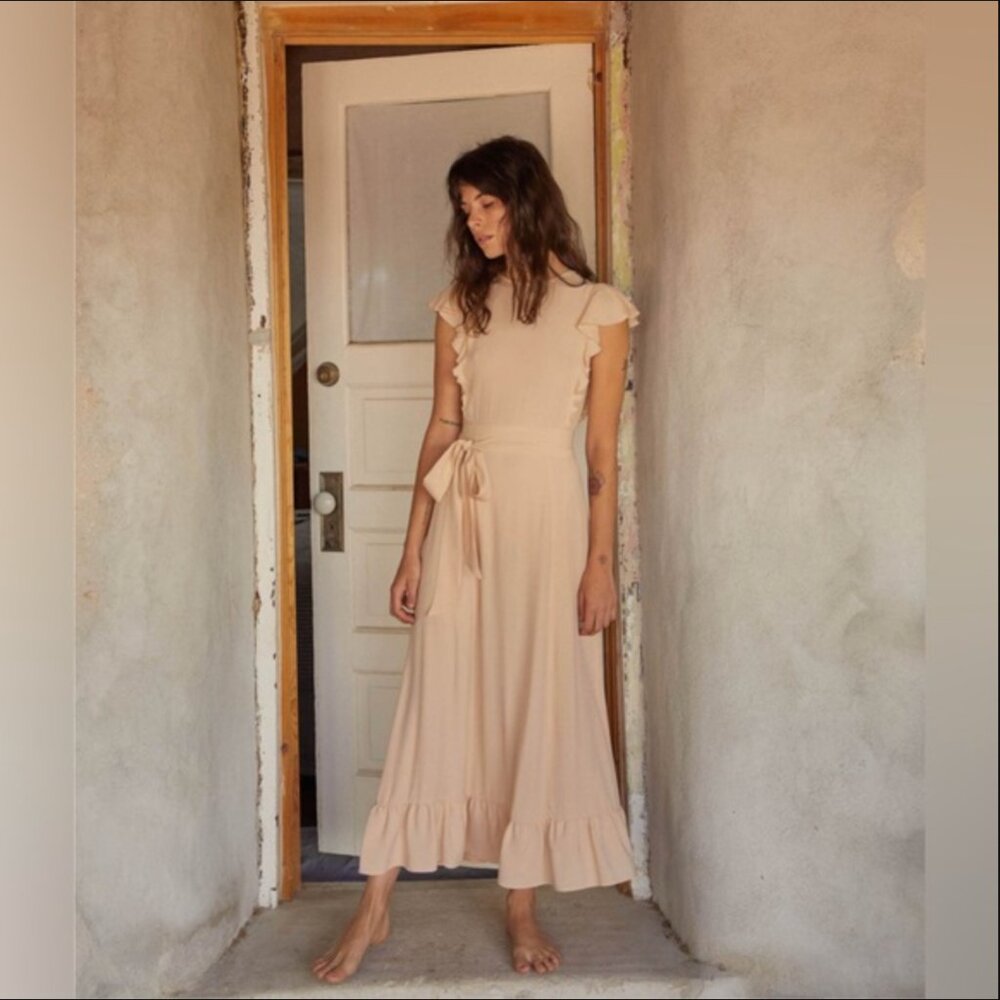 Christy Dawn RARE Quinn Dress in Apricot Size M - Picture 3 of 8